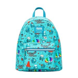 NEW Loungefly Cartoon Network Adventure Time BMO Poses Mini Backpack